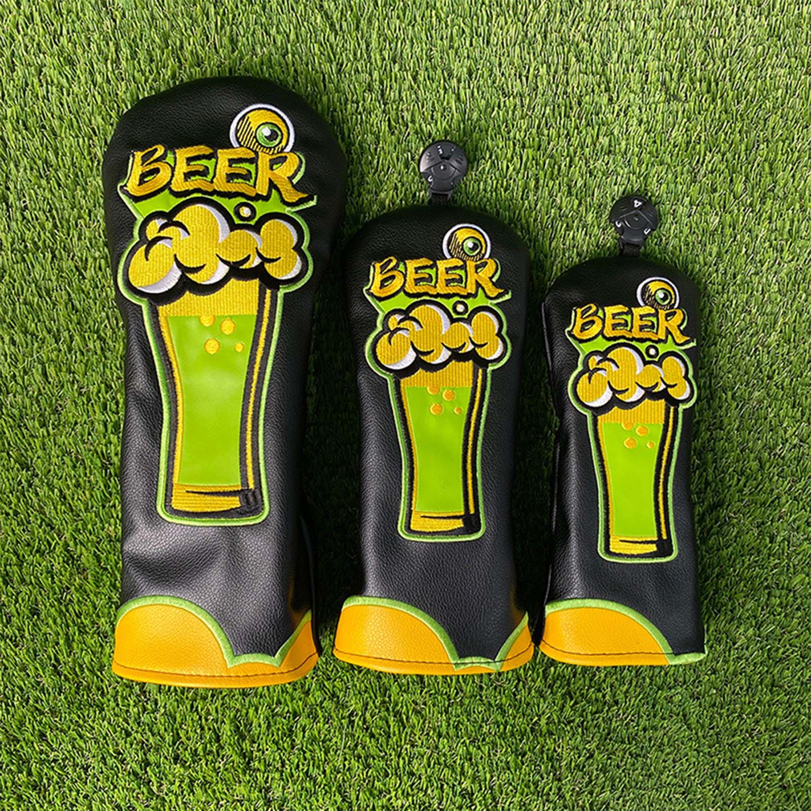 Beer & Wine Downtown - Penutup Pelindung Kepala Klub Golf Kulit