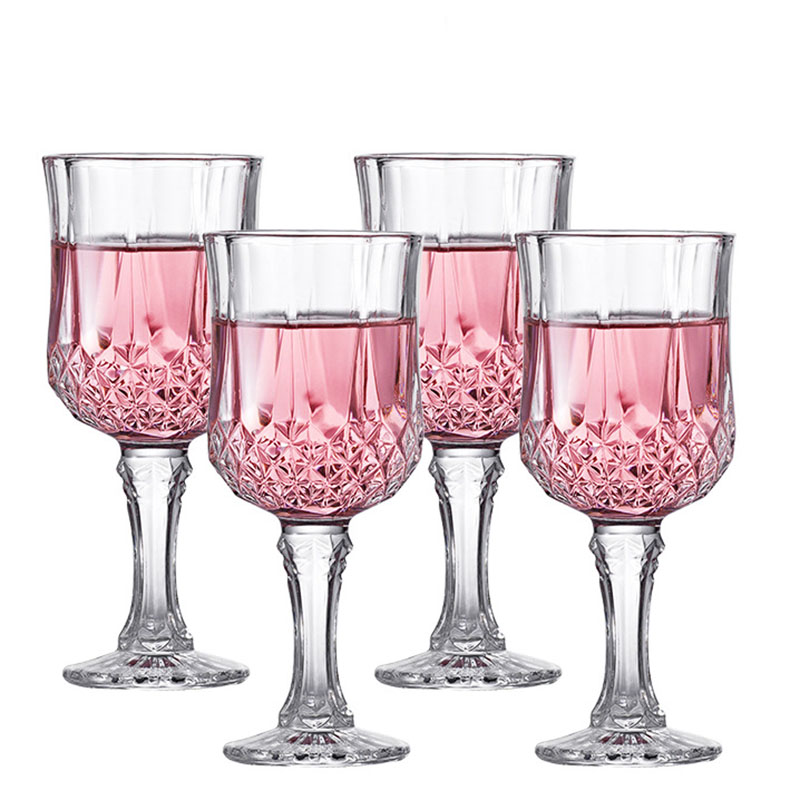 Wine Glass Set Crystal - 4 buah Set cangkir sampanye kacamata