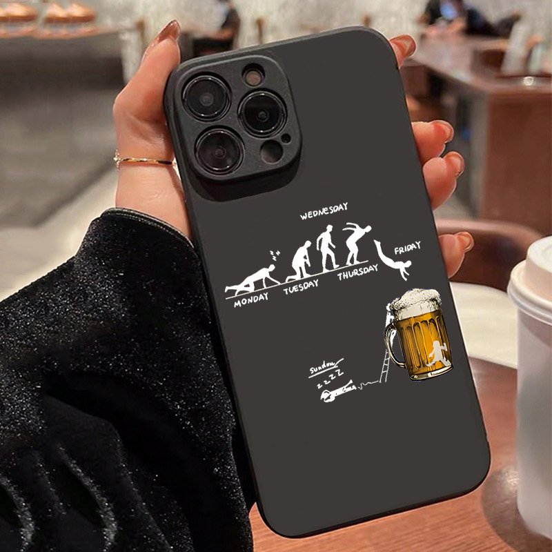 Beer & Wine Downtown - Casing Ponsel Bertema Bir Kreatif untuk