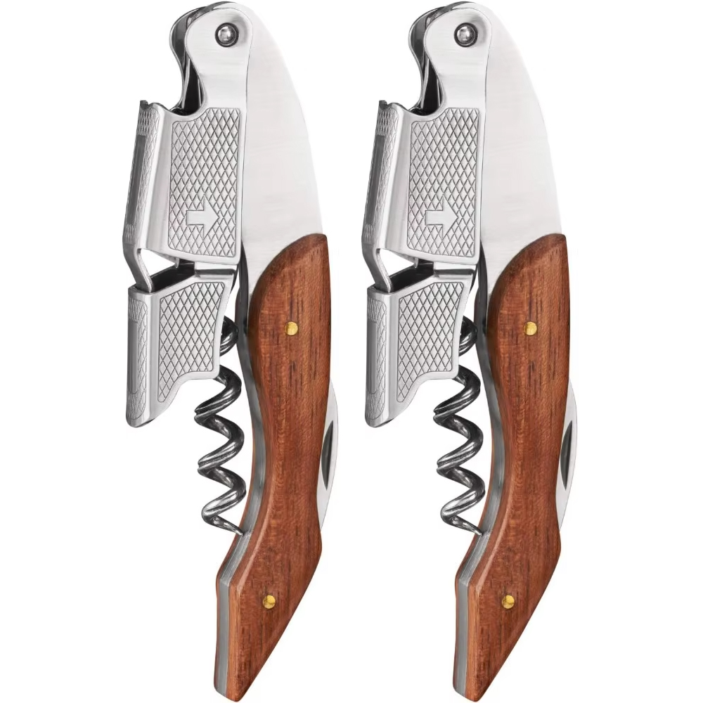 Cork Screw Lever - Pembuka Botol Anggur Multifungsi dari Baja