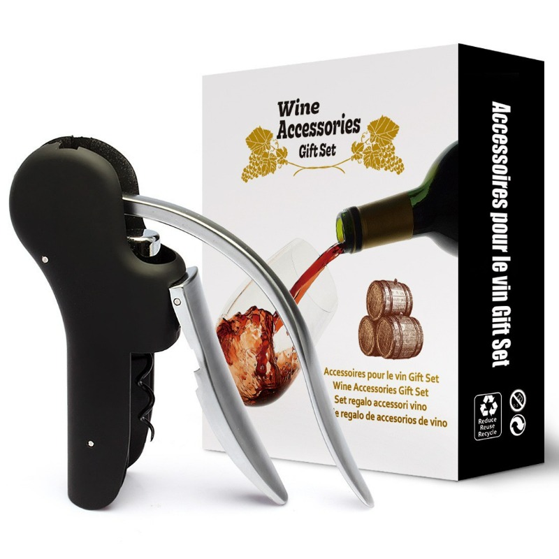 Cork Screw Lever - Set Alat Pembuka Botol Anggur, Kit
