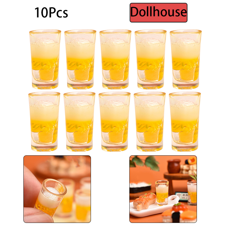Wine Y Beer - 10 Buah Mainan Miniatur Cangkir Minum