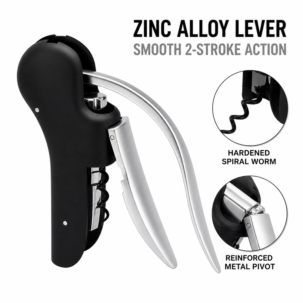 Cork Screw Lever - Pembuka Botol Anggur Model Swan dari