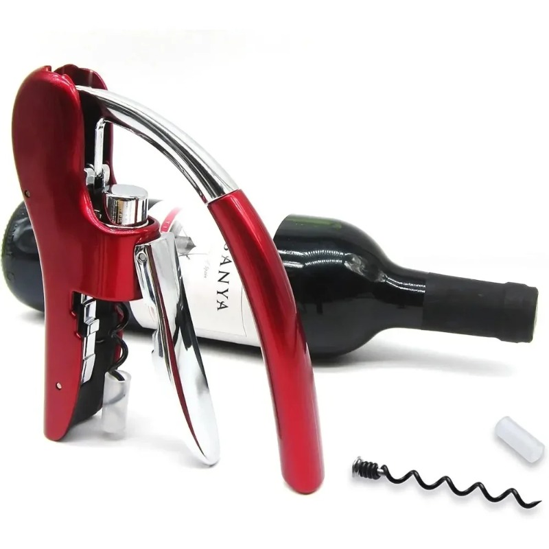 Cork Screw Lever - Pembuka Botol Anggur Baja Tahan Karat