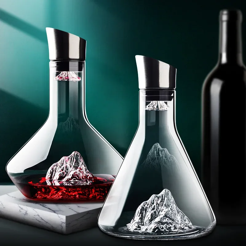Wine Glass Set Crystal - 1500ML Dekanter Wiski Dekanter Anggur Kaca