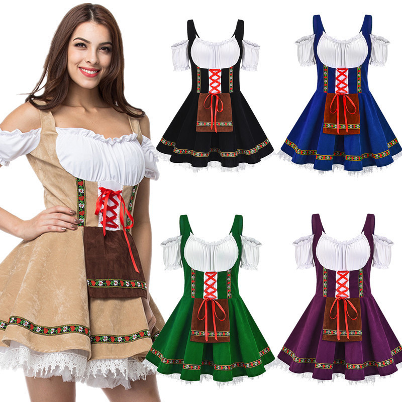 Beer & Wine Downtown - Gaun Tradisional Oktoberfest, Kostum Festival Bir