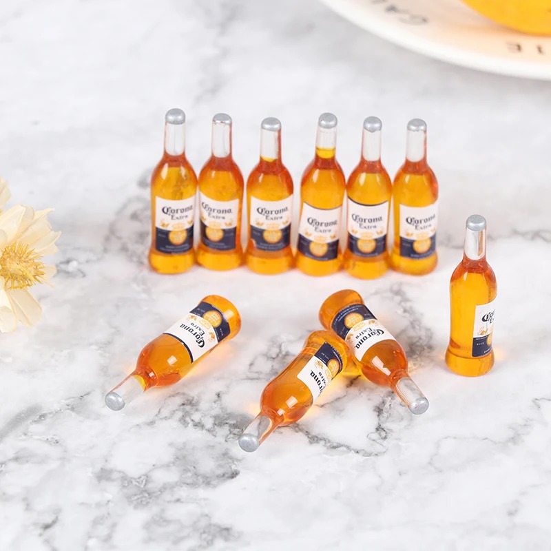 Wine Y Beer - 10 Buah Botol Bir Resin Mini