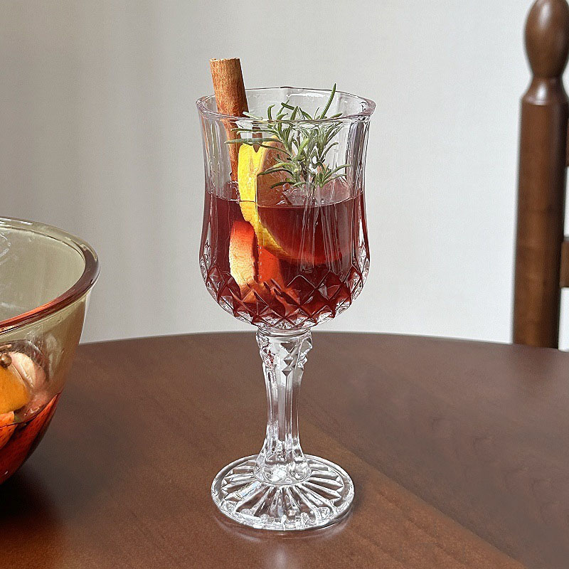 4 buah Set cangkir sampanye ka - Wine Glass Set Crystal ulasan dan harga