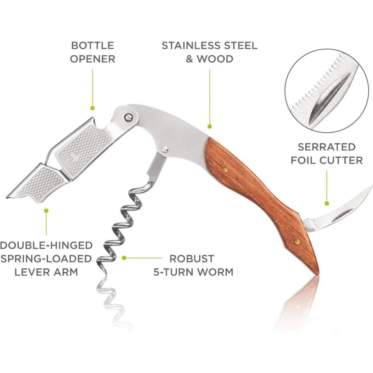 Pembuka Botol Anggur Multifung - Cork Screw Lever ulasan dan harga
