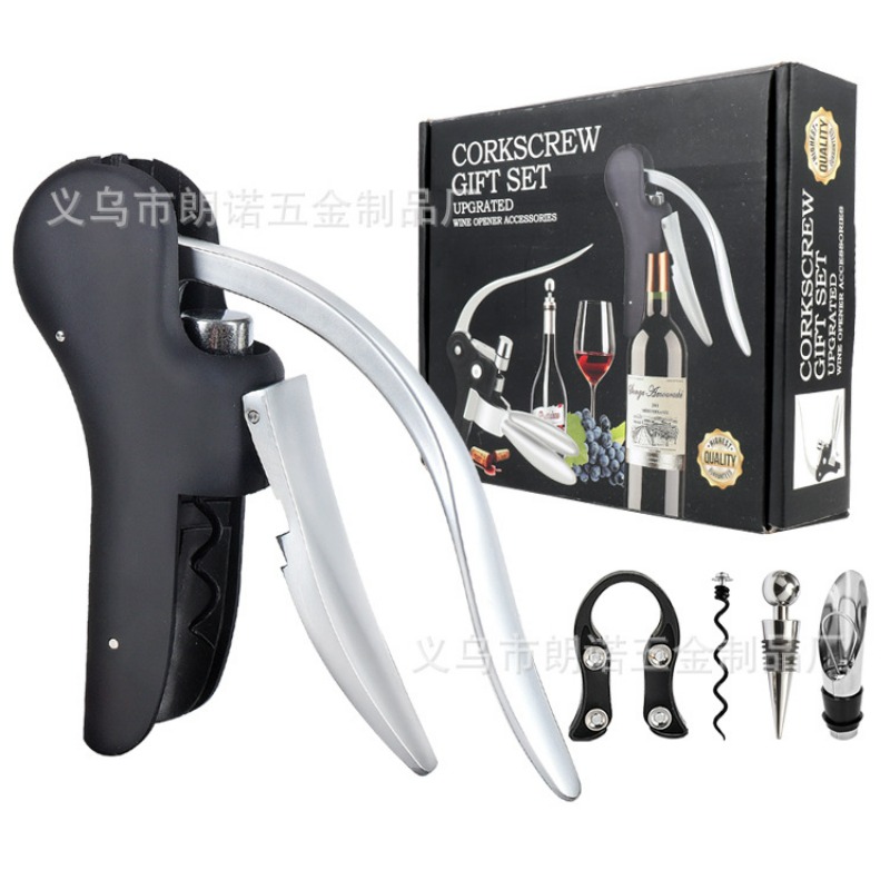 Set Alat Pembuka Botol Anggur, - Cork Screw Lever ulasan dan harga