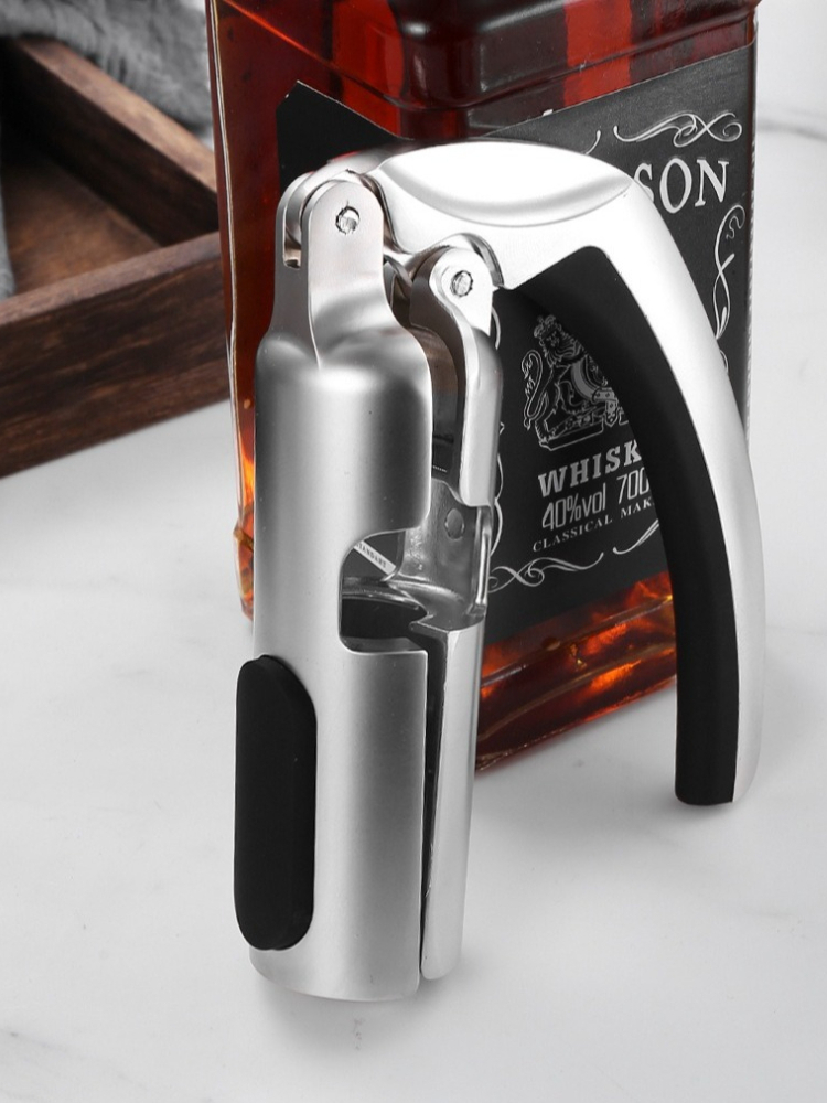 Pembuka Botol Anggur Semi Otom - Cork Screw Lever ulasan dan harga
