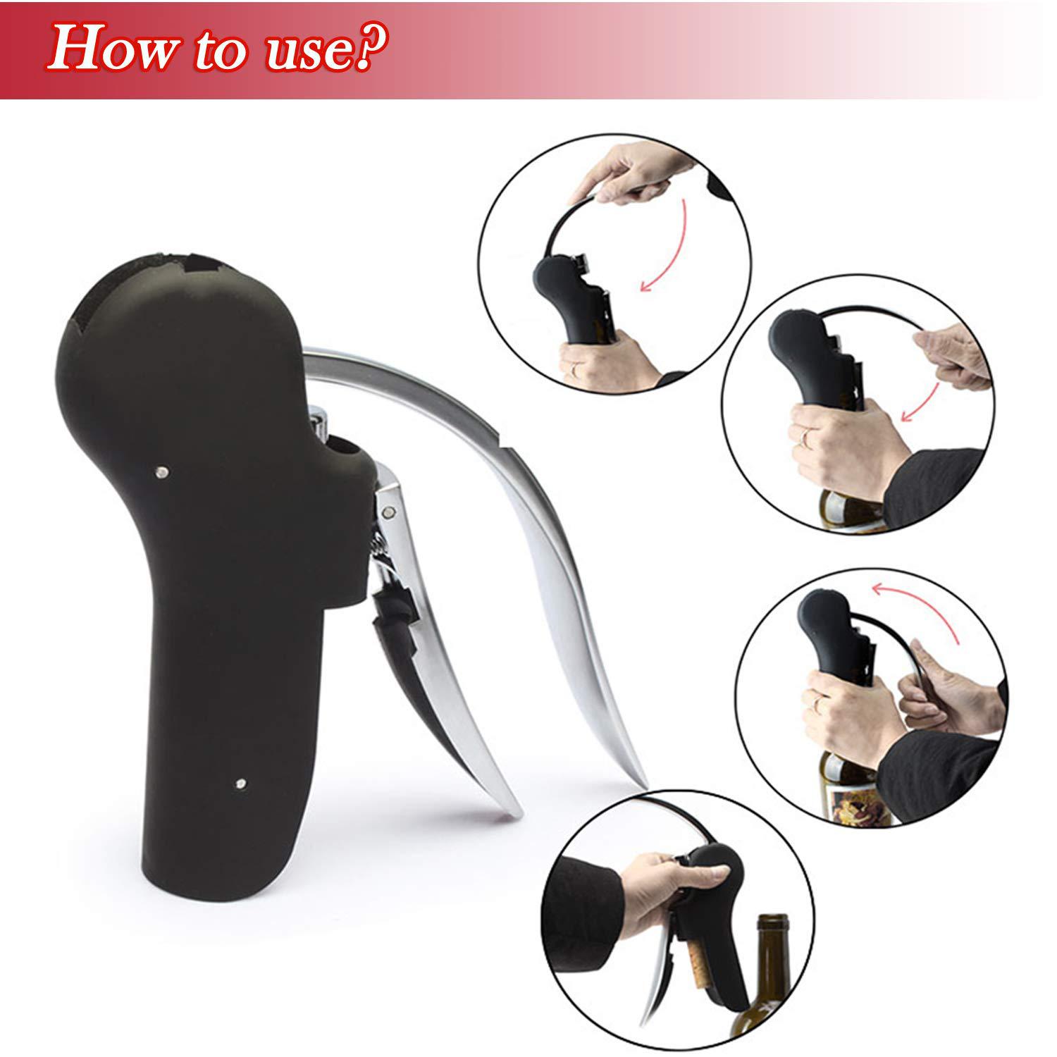 Set Pembuka Botol Anggur Rabbi - Cork Screw Lever ulasan dan harga