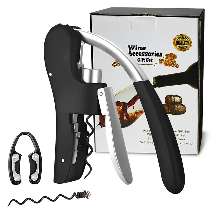 Set Pembuka Botol Anggur Rabbi - Cork Screw Lever ulasan dan harga