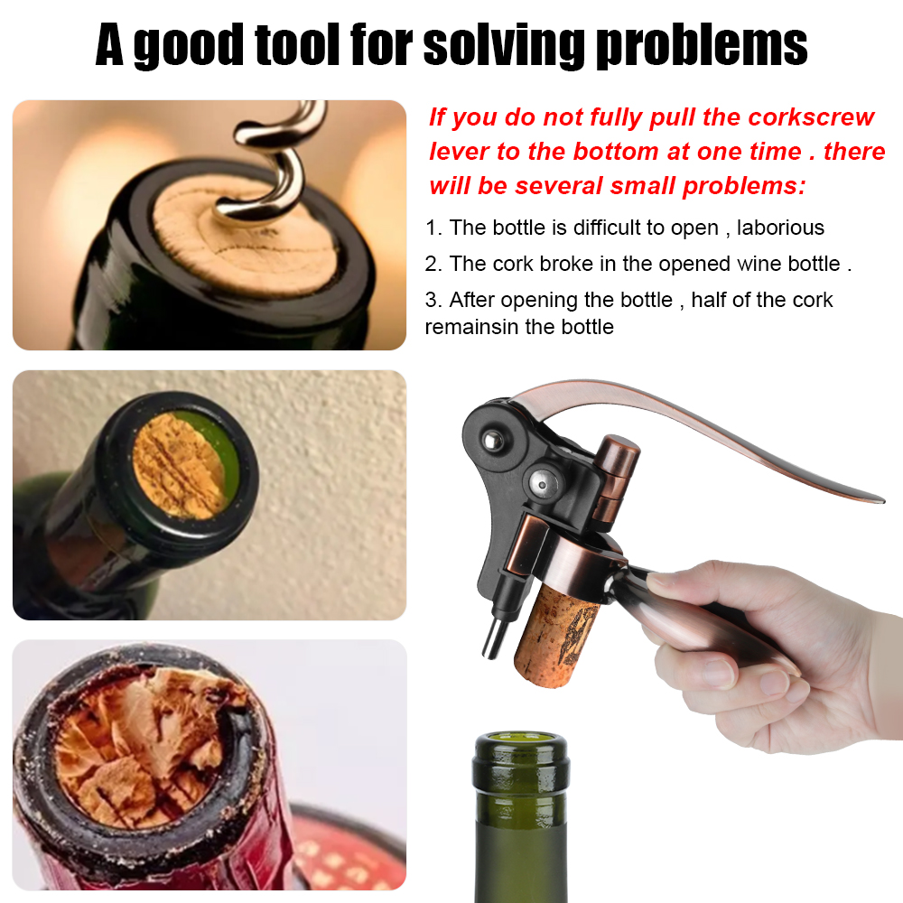 Bar tuas pembuka botol seng Al - Cork Screw Lever ulasan dan harga