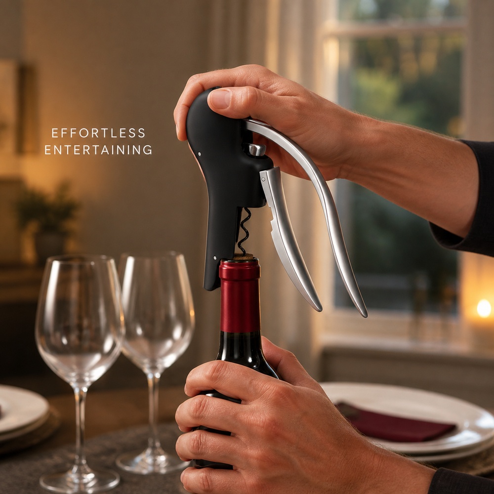 Pembuka Botol Anggur Model Swa - Cork Screw Lever ulasan dan harga