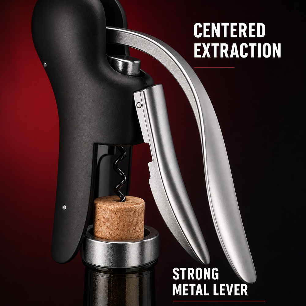 Pembuka Botol Anggur Model Swa - Cork Screw Lever ulasan dan harga