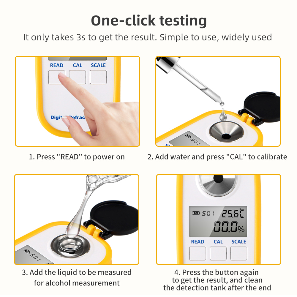 Refraktometer alkohol Digital  - Wine Beer And Spirit ulasan dan harga
