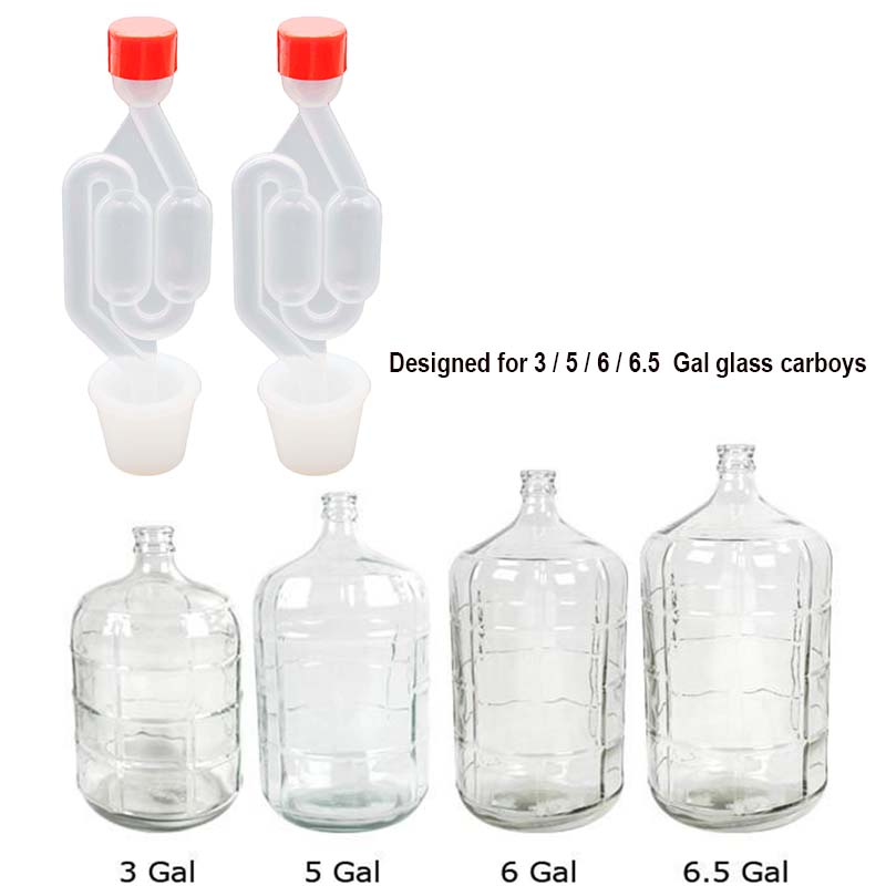 S Jenis Twin Gelembung Airlock - Wine Beer Type ulasan dan harga
