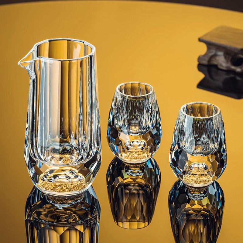 Set Cangkir Baijiu Kristal Ber - Wine Glass Set Crystal ulasan dan harga