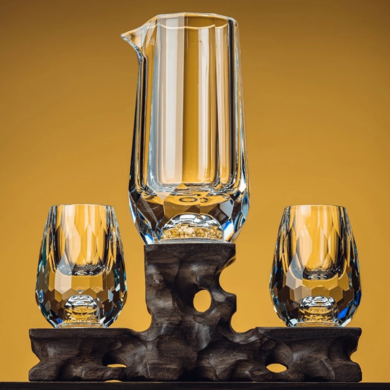 Set Cangkir Baijiu Kristal Ber - Wine Glass Set Crystal ulasan dan harga