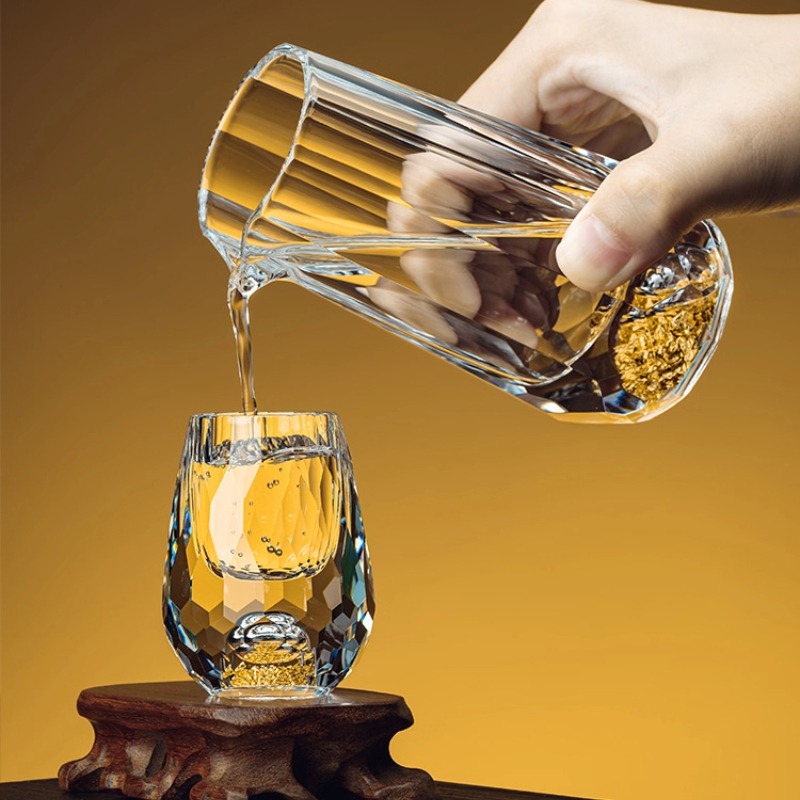 Set Cangkir Baijiu Kristal Ber - Wine Glass Set Crystal ulasan dan harga