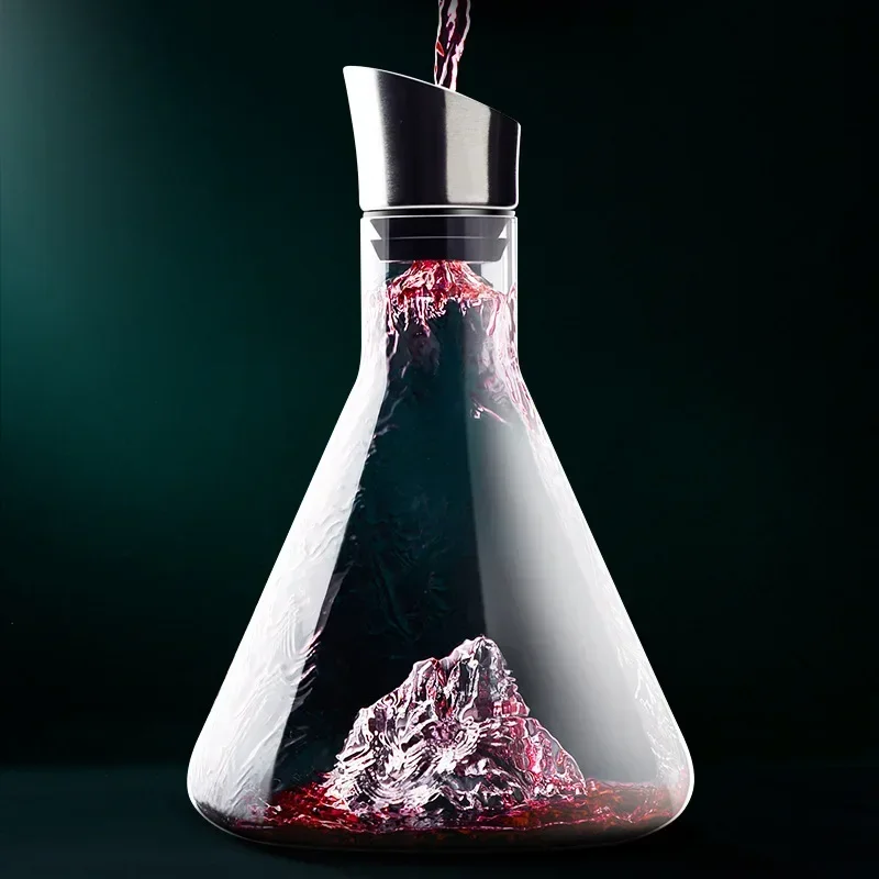 1500ML Dekanter Wiski Dekanter - Wine Glass Set Crystal ulasan dan harga