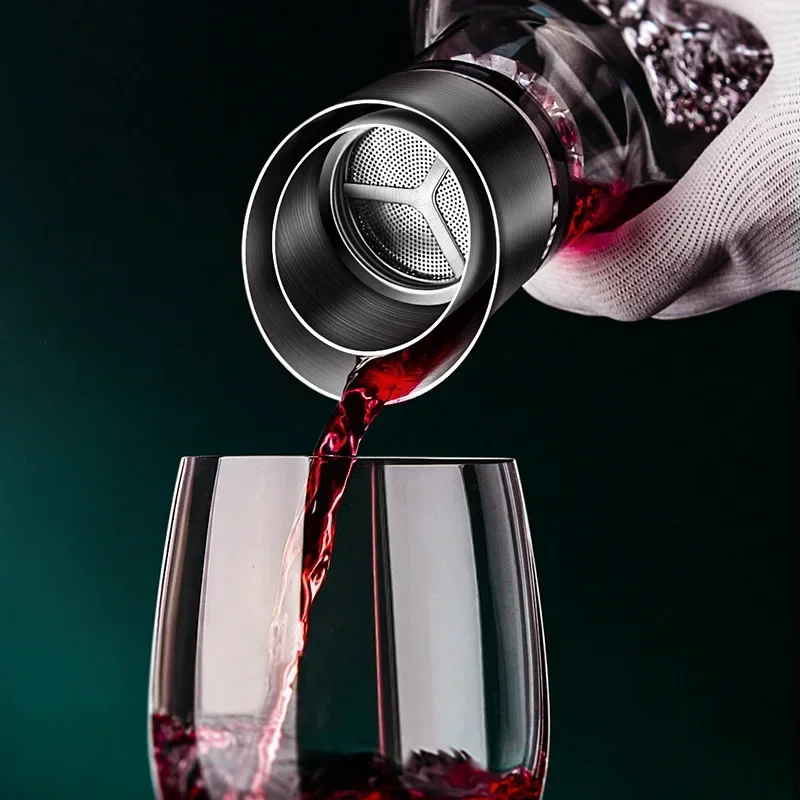 1500ML Dekanter Wiski Dekanter - Wine Glass Set Crystal ulasan dan harga