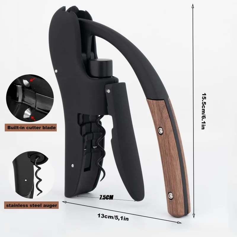 Pembuka Botol Anggur Gooseneck - Cork Screw Lever ulasan dan harga