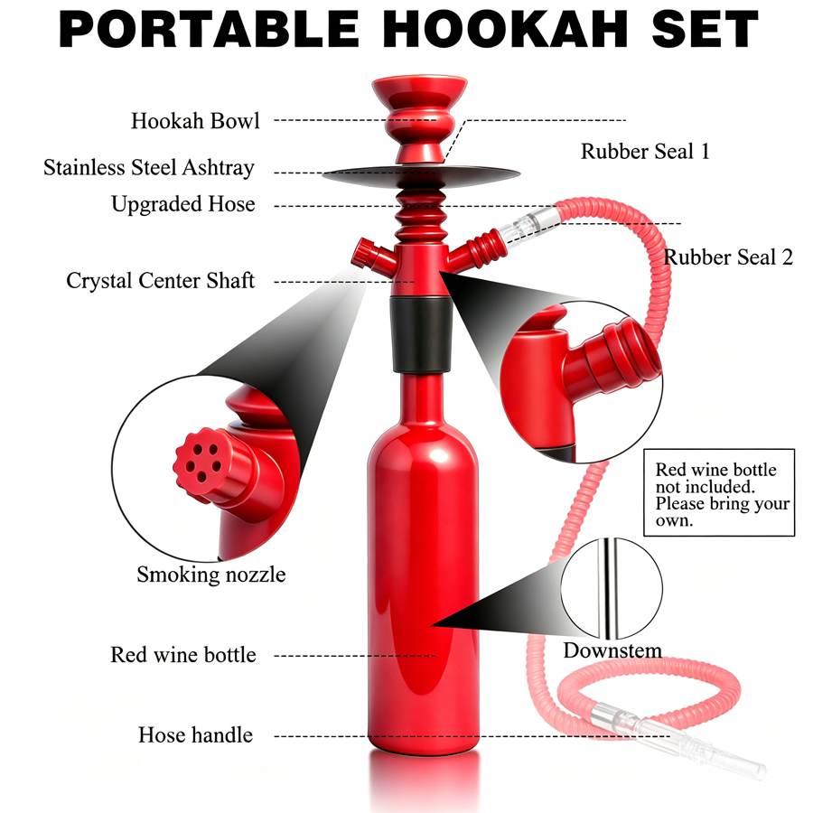 Kit Pipa Hookah Botol Anggur P - Wine Beer Type ulasan dan harga
