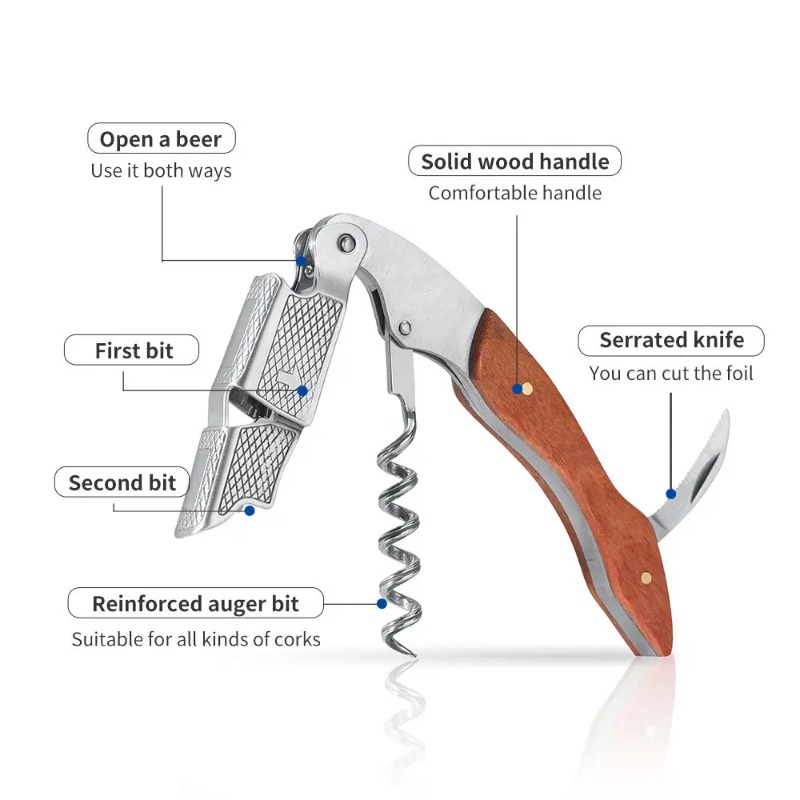 Pembuka Botol Anggur Tuas Gand - Cork Screw Lever ulasan dan harga
